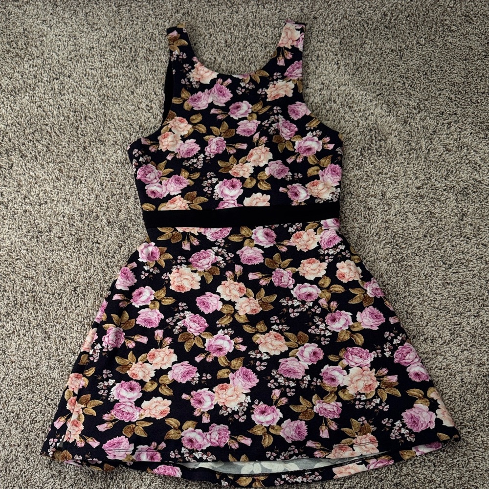 For Love And Lemons Black Dress with built in shorts.